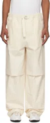 Jil Sander Cargo Trousers Adjustable Belt In 280 Natural