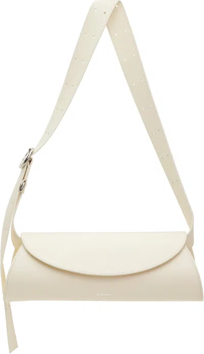 JIL SANDER OFF-WHITE CANNOLO SMALL BAG