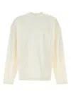 Jil Sander Off White Embroidered Logo Sweatshirt In Off White
