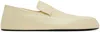 Jil Sander Off-white Flat Loafers In 105 Chalk