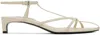 Jil Sander Off-white High Heeled Sandals In 105 Chalk