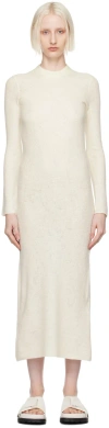 Jil Sander Off-white Layered Maxi Dress In 106 Eggshell