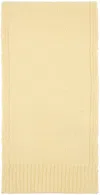 Jil Sander Off-white Logo Patch Scarf In 745 Pistacchio Cream