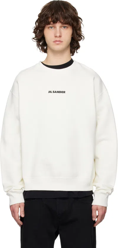 Jil Sander Off-white Logo Sweatshirt