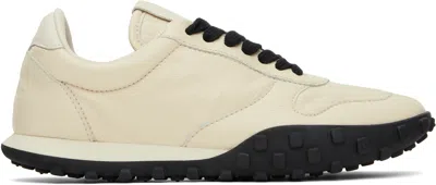 JIL SANDER OFF-WHITE LOW TOP SNEAKERS