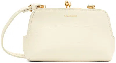 Jil Sander Off-white Micro Goji Bag In 105 Natural