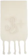 Jil Sander Off-white Mohair Scarf In Neutral