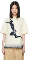 Jil Sander Off-white Printed Graphic T-shirt In 190 Postcard