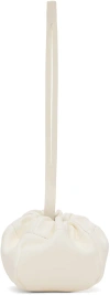 Jil Sander Off-white Ripple Coin Pouch In 106 Eggshell
