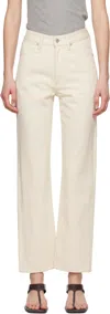 Jil Sander Off-white Slim Fit Jeans In Neutral