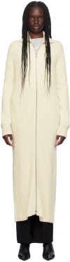 Jil Sander Wool Cardigan In 106 Eggshell