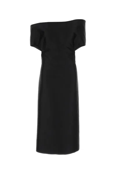 Jil Sander Off-shoulder Dress In Black