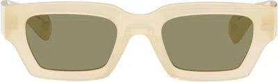 Jil Sander Off-white Oliver Peoples 'edition 6' Rectangular Sunglasses In Neutral