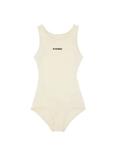 JIL SANDER ONE PIECE SWIMSUIT WITH LOGO