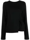 Jil Sander Open-back Detail Knit Jumper In Schwarz