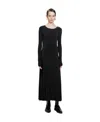 Jil Sander Open-back Midi Dress In Black