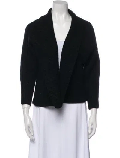 Pre-owned Jil Sander Open Front Sweater In Black