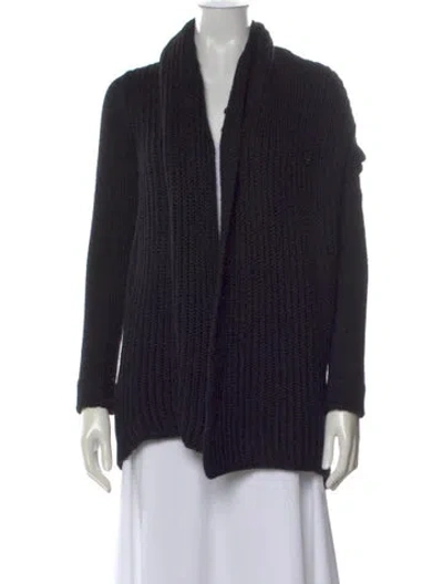 Pre-owned Jil Sander Open Front Sweater In Blue