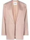 Jil Sander Open-front Tailored Jacket In Neutrals