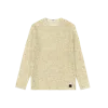 Jil Sander + Open Knit Crewneck Sweater Yellow In Yellow
