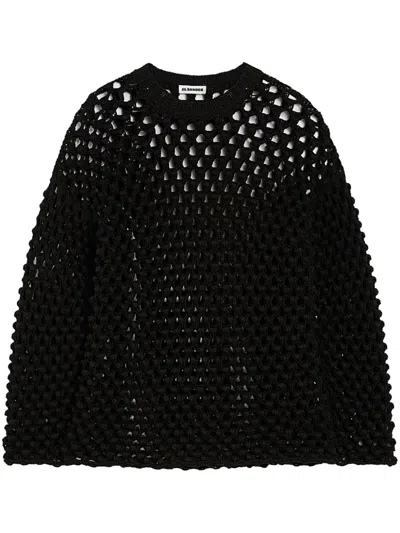 JIL SANDER OPEN KNIT SWEATER