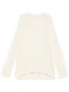 Jil Sander Open-knit Sweater In Neutrals