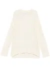 Jil Sander Open-knit Sweater In Neutrals