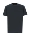 Jil Sander Navy Logo Flag T-shirt In Green