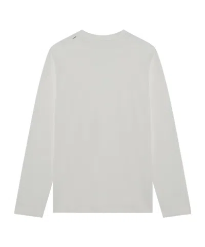 Jil Sander Open-necked Black Shirt In White