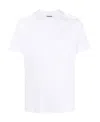 Jil Sander Classic Short Sleeve Cotton Jersey T-shirt In White