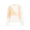 Jil Sander Orange Long-sleeved Wool Sweater In Brown
