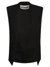 Jil Sander Open Sleeveless Blazer