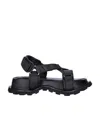 Jil Sander Open Toe Chunky Hiking Sandals In Black