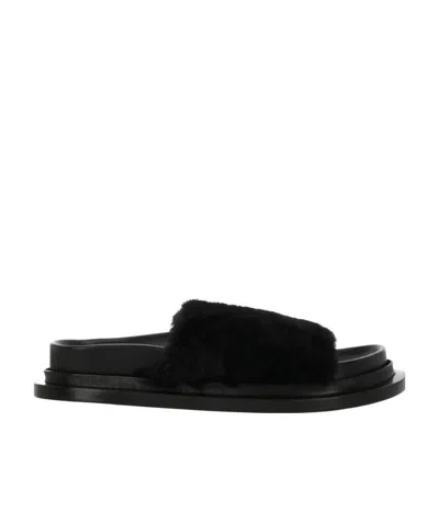 Jil Sander Open Toe Cold Drag In Black