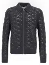 Jil Sander Openwork Wool Cardigan Sweaters And Cardigans Gray In Gray
