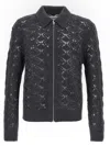 Jil Sander Openwork Wool Cardigan Sweaters And Cardigans Gray In Gray