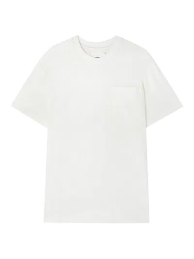 Jil Sander Optic White Cotton Jersey Crewneck T-shirt