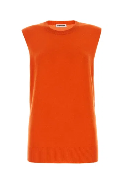 Jil Sander Knitwear In Orange