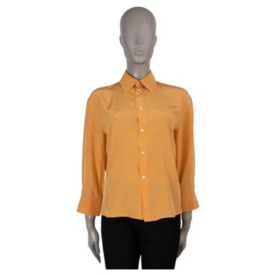 Pre-owned Jil Sander Orange Cotton 2024 Boxy Poplin Shirt M