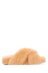 Jil Sander Comfortable Shearling Slides With A Playful Touch In Orange