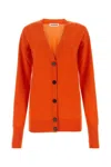 Jil Sander Sophisticated V-neck Wool Cardigan
