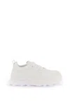 Jil Sander Orb Leather Sneakers In White