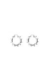 Jil Sander Studded Hoop Earrings Featuring Detailing