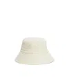 Jil Sander Organic Cotton Canvas Bucket Hat In White