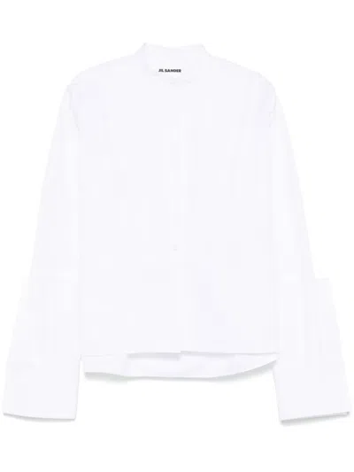Jil Sander Organic-cotton Poplin Shirt In White
