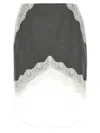 Jil Sander Organza Lace Wool Skirt Skirts Gray In Gray