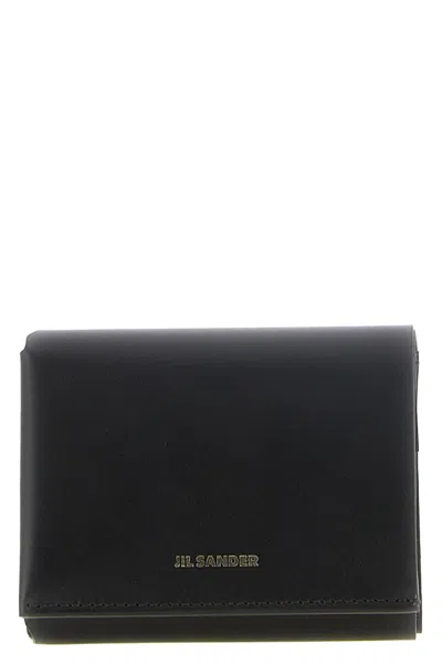 Jil Sander 'origami' Wallet In Schwarz