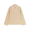 Jil Sander Logo-print Jacket In Beige