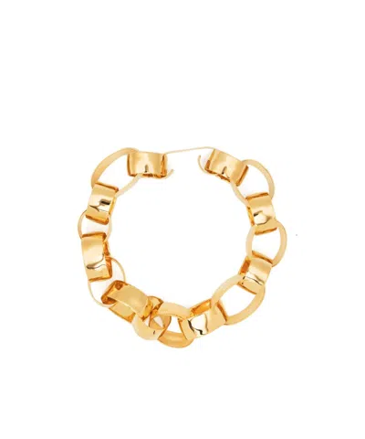 Jil Sander Oval-link Chain Necklace In Yellow