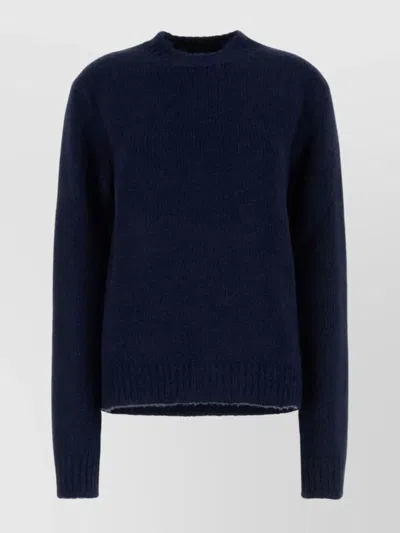 JIL SANDER OVERSIZE ALPACA BLEND CREW NECK SWEATER